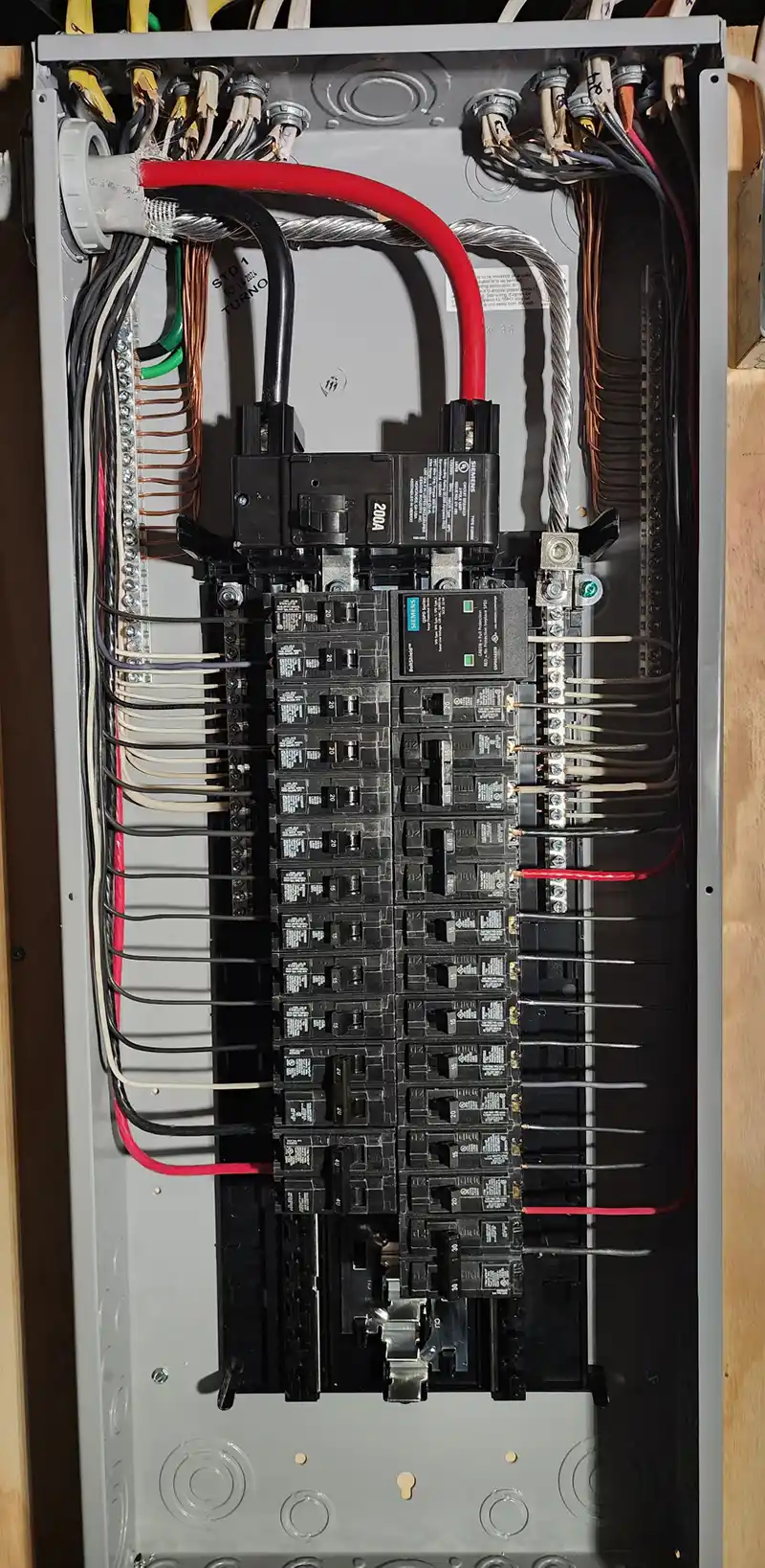 Professional electrical panel upgrade installation
