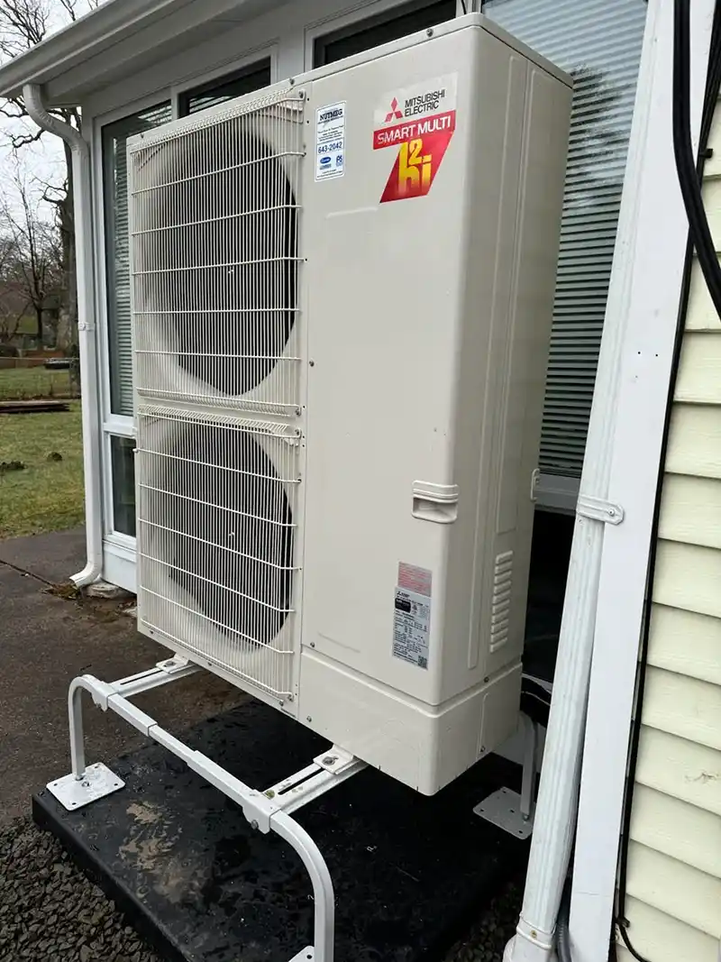 Mitsubishi Smart Multi hyper heating outdoor unit installation