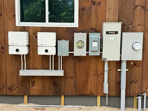 Hybrid solar and generator system for complete backup power solution