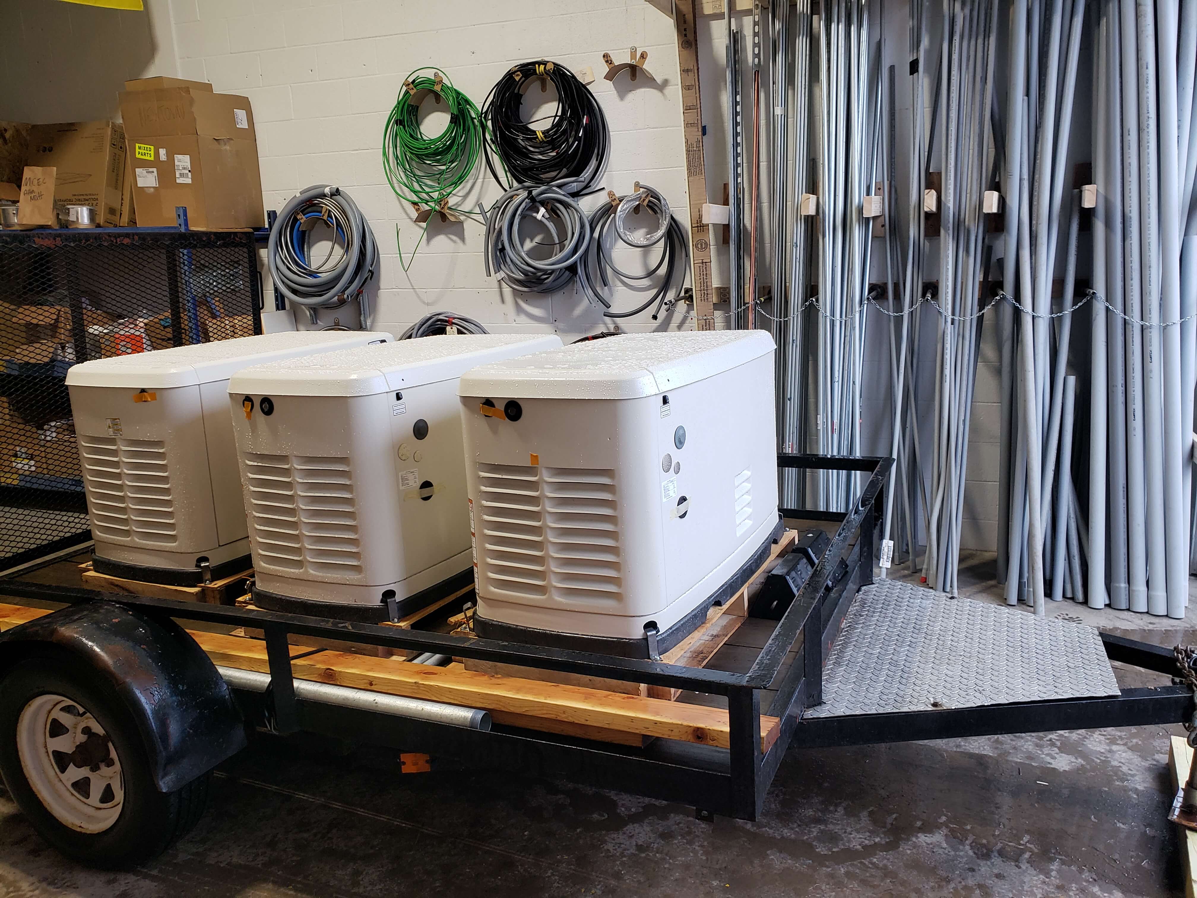 Generators ready for installation